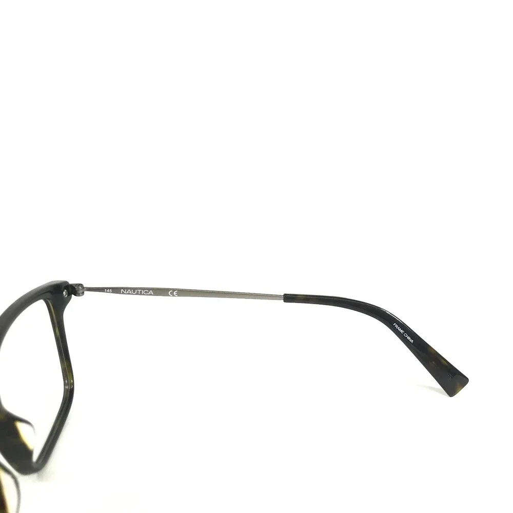 Nautica Eyeglasses Frames N8134 206 Gray Tortoise Square Full Rim 54-18-145